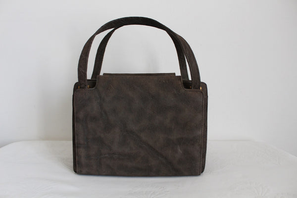 GENUINE ELEPHANT LEATHER VINTAGE HANDBAG