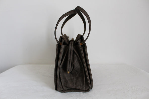 GENUINE ELEPHANT LEATHER VINTAGE HANDBAG
