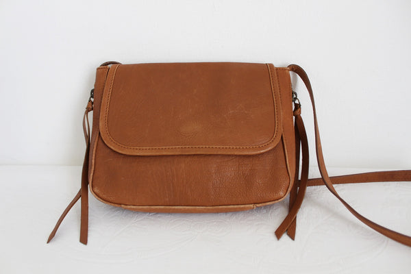 OLD KHAKI GENUINE LEATHER SLING BAG TAN