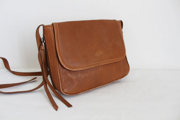 OLD KHAKI GENUINE LEATHER SLING BAG TAN