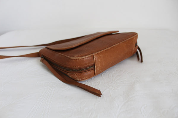 OLD KHAKI GENUINE LEATHER SLING BAG TAN