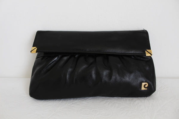 PIERRE CARDIN GENUINE LEATHER CLUTCH BLACK