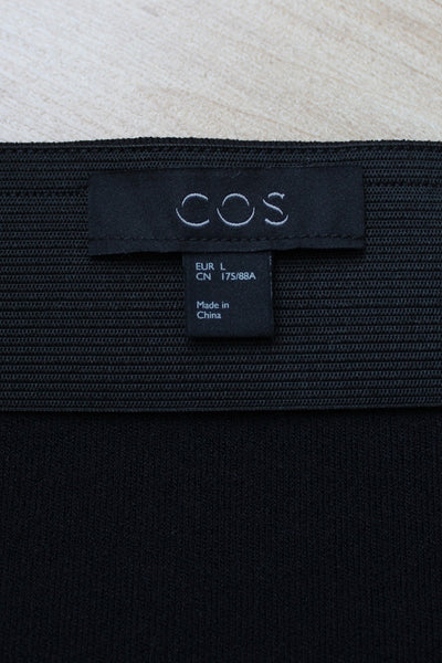 COS STRETCH KNIT SKIRT BLACK - SIZE XL
