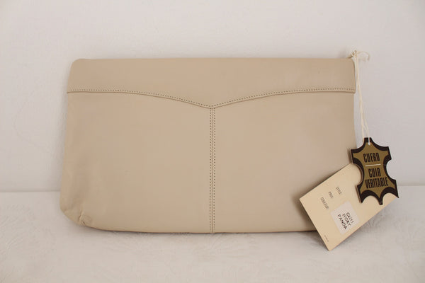 NEW WITH TAGS PIERRE CARDIN VINTAGE LEATHER CLUTCH