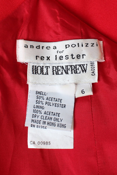 ANDREA POLIZZI FOR REX LESTER VINTAGE DRESS - SIZE 6