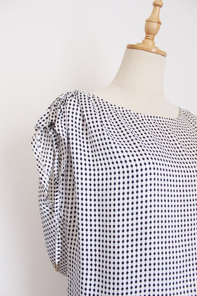 BLACKY DRESS BERLIN PRINTED DRESS WHITE - SIZE 12