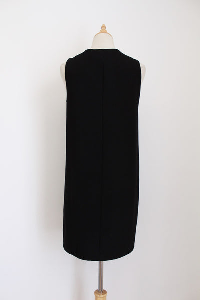 MANGO SLEEVELESS BUCKLE DRESS BLACK - SIZE 8