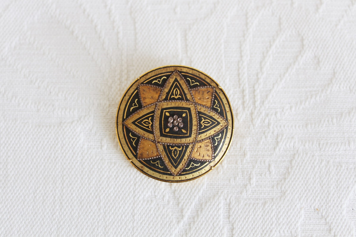 Damascene brooch hot sale