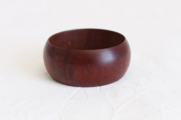 VINTAGE CHERRY STAIN WOODEN BANGLE