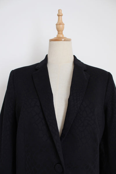 MANGO SUIT SNAKE SKIN PRINT BLAZER - SIZE 12
