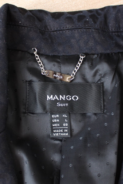MANGO SUIT SNAKE SKIN PRINT BLAZER - SIZE 12