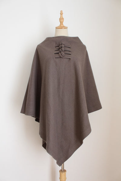 PONCHO SHAWL STONE - ONE SIZE