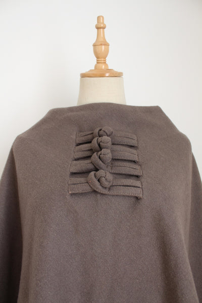 PONCHO SHAWL STONE - ONE SIZE