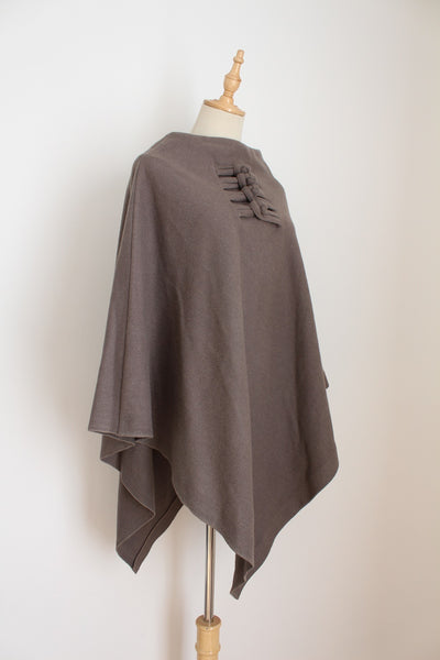 PONCHO SHAWL STONE - ONE SIZE