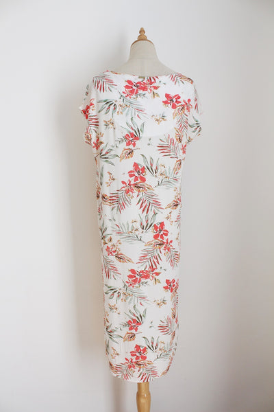 DESRAY FLORAL VISCOSE DRESS - SIZE 8