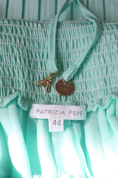 PATRIZIA PEPE PLEATED DRESS MINT - SIZE 12
