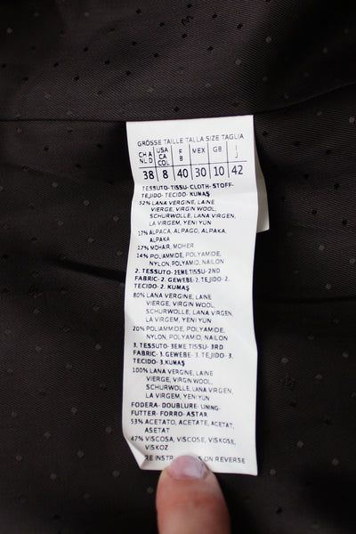 MAX MARA WEEKEND WOOL COAT BROWN - SIZE 8