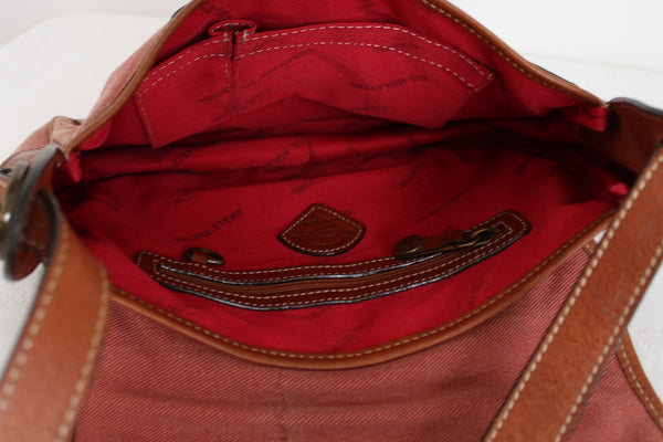GIL HOLSTERS GENUINE LEATHER SADDLE BAG RED