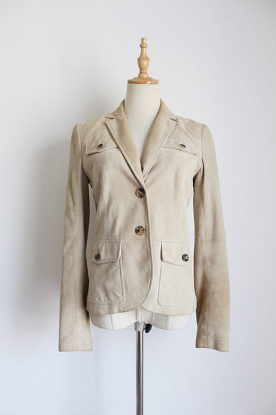 THEORY GENUINE LAMBSKIN LEATHER JACKET - SIZE 6