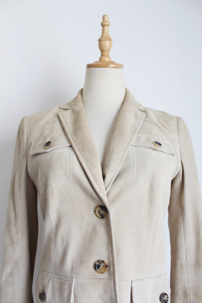 THEORY GENUINE LAMBSKIN LEATHER JACKET - SIZE 6
