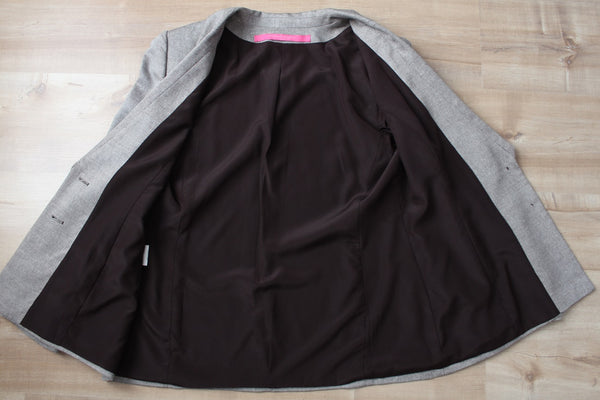 EMANUEL UNGARO BROWN BLAZER - SIZE 12