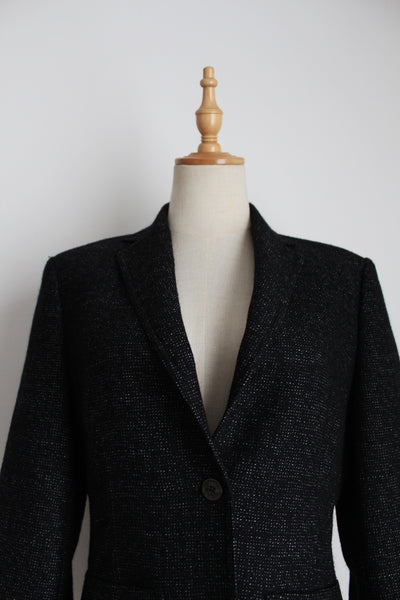 ST EMILE WOOL BLAZER BLACK - SIZE 8