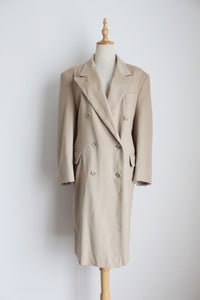 LADY WERTHER WOOL DOUBLE BREASTED COAT - SIZE 10