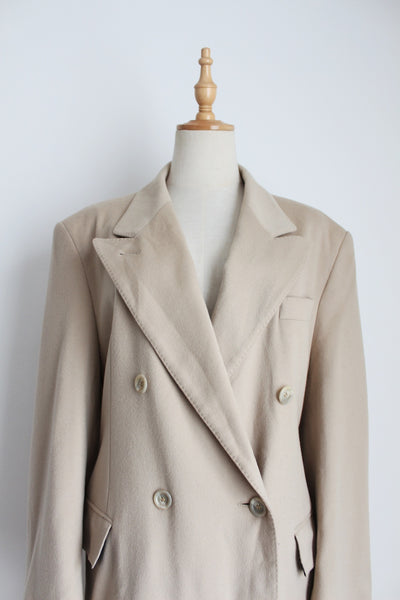 LADY WERTHER WOOL DOUBLE BREASTED COAT - SIZE 10
