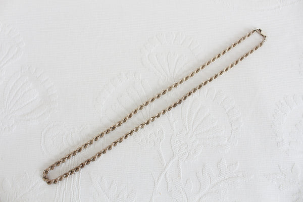 STERLING SILVER ROPE VINTAGE CHAIN