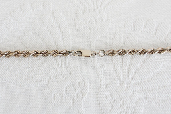 STERLING SILVER ROPE VINTAGE CHAIN