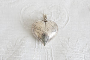 STERLING SILVER FILIGREE HEART PENDANT