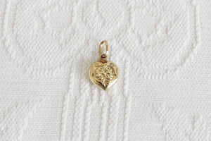 9CT GOLD HEART CHARM PENDANT