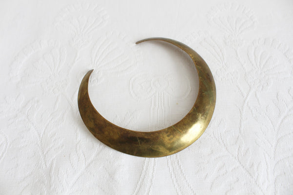VINTAGE BRASS CHOKER NECKLACE