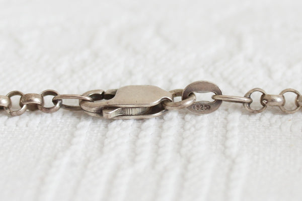STERLING SILVER VINTAGE BEADED BRACELET