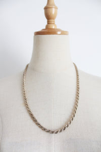 STERLING SILVER ROPE VINTAGE CHAIN