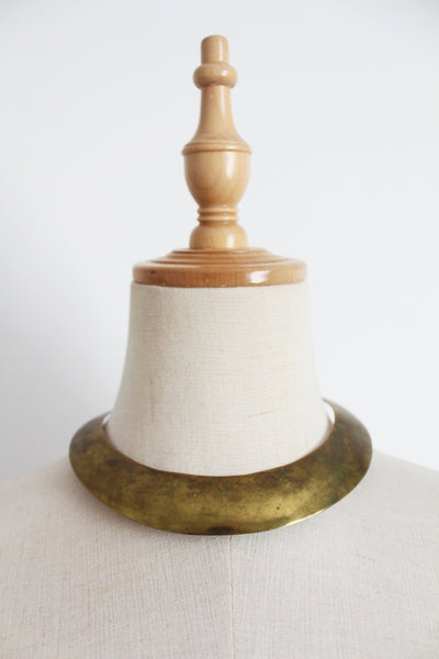 VINTAGE BRASS CHOKER NECKLACE