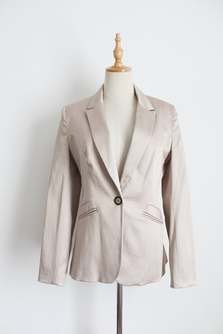 CHARTER CLUB SATIN BLAZER CHAMPAGNE - SIZE 10