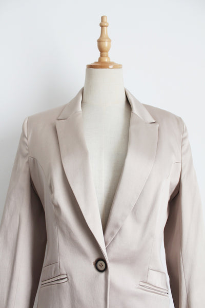 CHARTER CLUB SATIN BLAZER CHAMPAGNE - SIZE 10