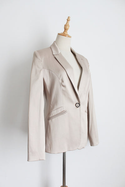 CHARTER CLUB SATIN BLAZER CHAMPAGNE - SIZE 10