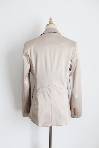 CHARTER CLUB SATIN BLAZER CHAMPAGNE - SIZE 10
