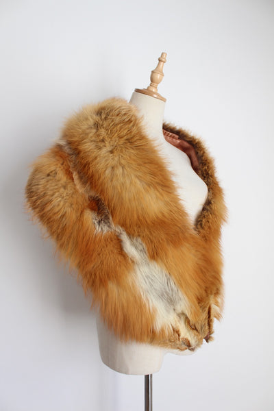 VINTAGE GENUINE RED FOX FUR SHAWL