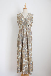 JANE PARIS VINTAGE SHIMMERY MAXI DRESS - SIZE 10
