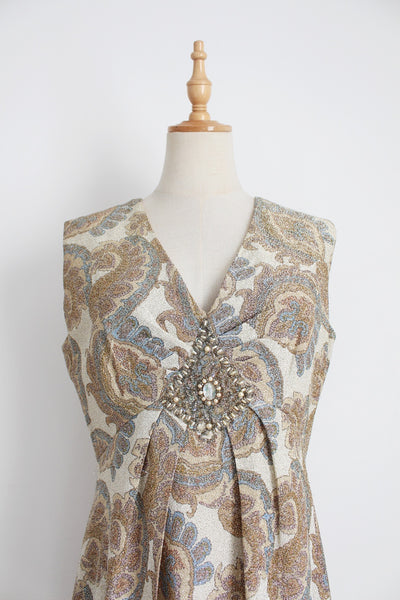 JANE PARIS VINTAGE SHIMMERY MAXI DRESS - SIZE 10