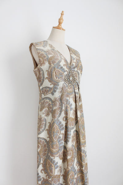 JANE PARIS VINTAGE SHIMMERY MAXI DRESS - SIZE 10