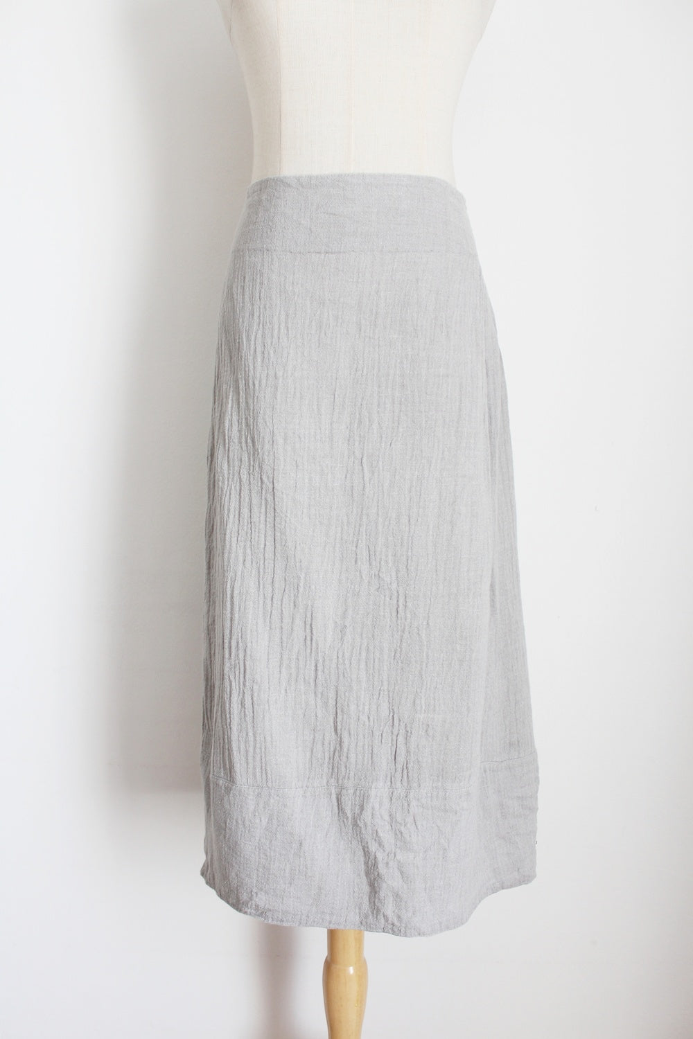 VINTAGE TEXTURED SKIRT GREY - SIZE 14
