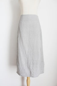 VINTAGE TEXTURED SKIRT GREY - SIZE 14