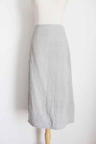 VINTAGE TEXTURED SKIRT GREY - SIZE 14
