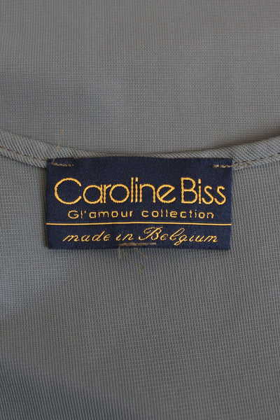 CAROLINE BISS SILK OVERLAY DRESS GREEN - SIZE 10