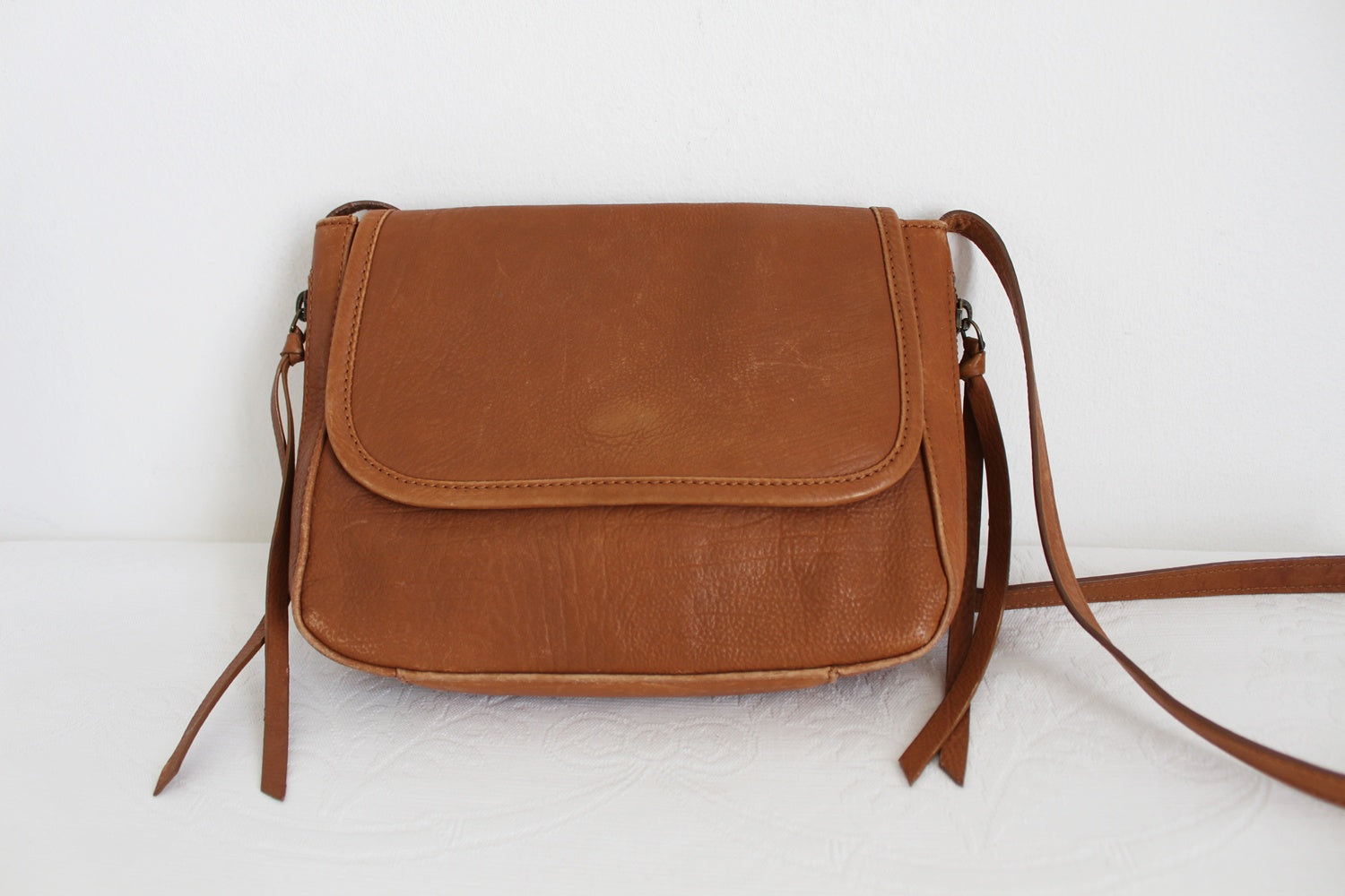 OLD KHAKI GENUINE LEATHER SLING BAG TAN