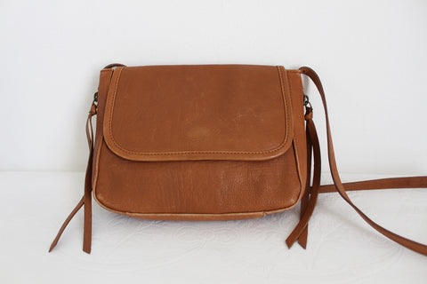 OLD KHAKI GENUINE LEATHER SLING BAG TAN